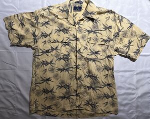 Enro Traditions Men's Size Large Floral Haiwaiian Shirt Button Down Vintage Top